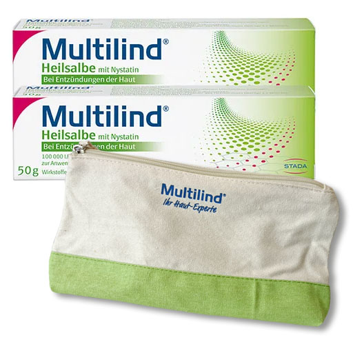 MULTILIND Heilsalbe m. Nystatin u. Zinkoxid* 2x50 g