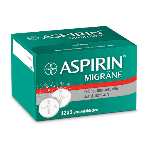 ASPIRIN MIGRÄNE 500 mg Brausetabletten* 24 St