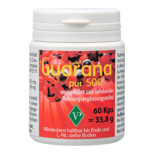 GUARANA PUR 500 Kapseln 60 St