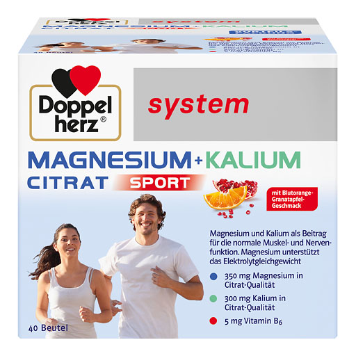 DOPPELHERZ Magnesium+Kalium Citrat system Granulat 40 St  