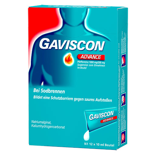GAVISCON Advance Pfefferminz 1000mg/200mg SUS Btl.* 12x10 ml