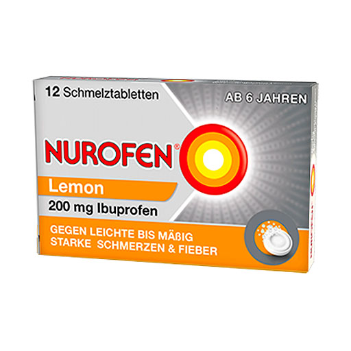 NUROFEN 200 mg Schmelztabletten Lemon* 12 St
