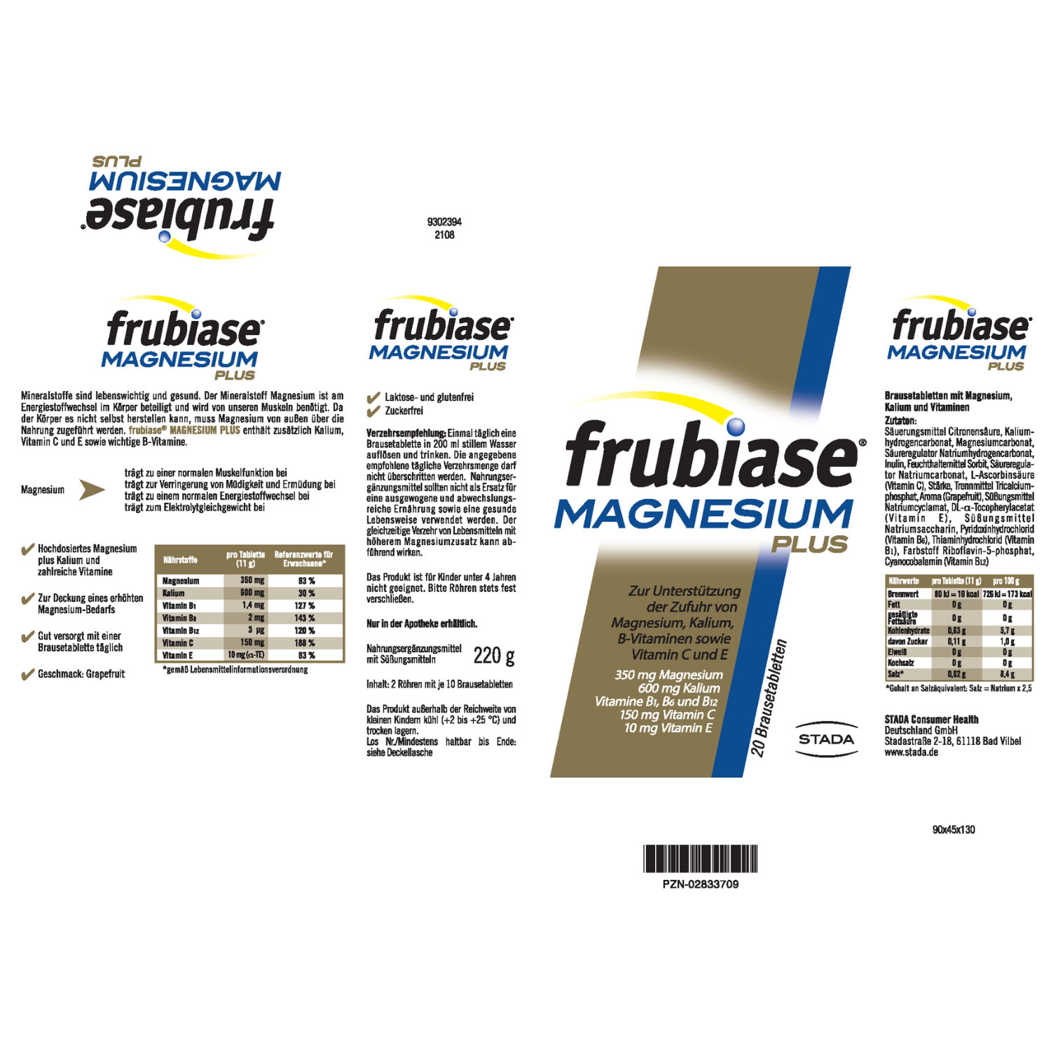 FRUBIASE MAGNESIUM Plus Brausetabletten