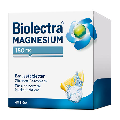 BIOLECTRA Magnesium 150 mg Zitrone Brausetabletten 40 St  