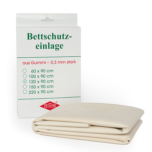 BETTEINLAGE Gummiplatte 0,3 mm 90x120 cm weiß 1 St