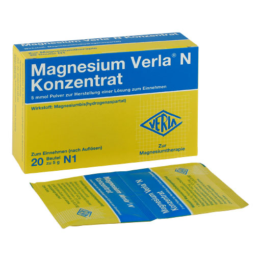 MAGNESIUM VERLA N Konzentrat Plv. z. H. e. L. z. Einn.* 20 St