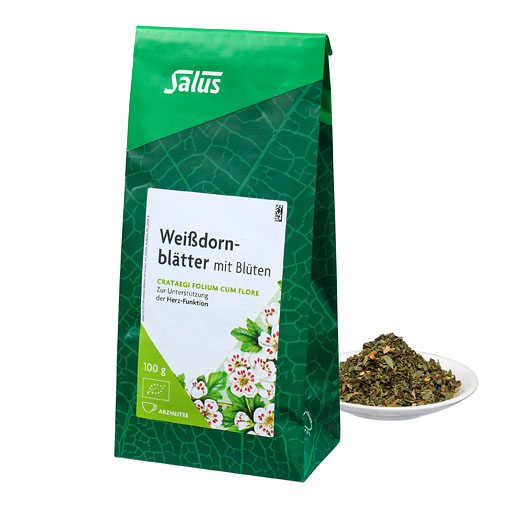 WEISSDORNBLÄTTER m. Blüten Arzneitee Bio Salus* 100 g