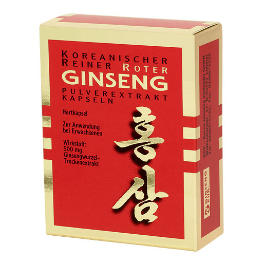 KOREANISCHER Reiner Roter Ginseng Pulverextr. Kaps.* 30 St