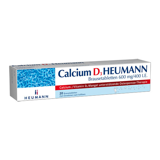 CALCIUM D3 Heumann Brausetabletten 600 mg/400 I. E.* 20 St