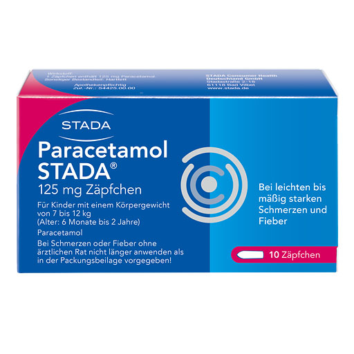 PARACETAMOL STADA 125 mg Zäpfchen* 10 St