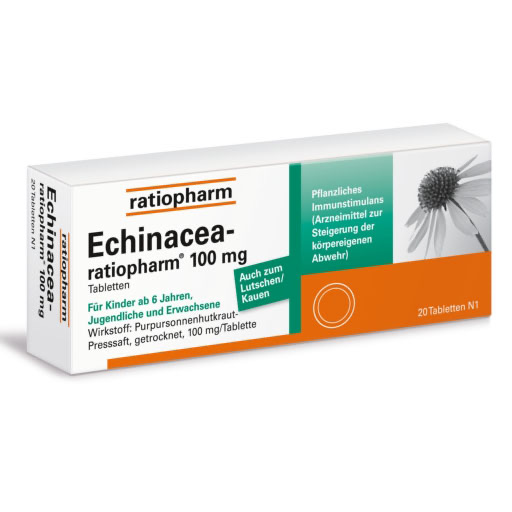 ECHINACEA-RATIOPHARM 100 mg Tabletten* 50 St