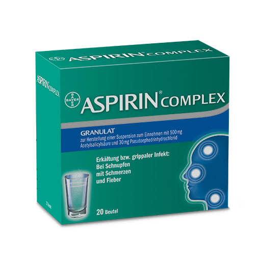 ASPIRIN Complex Btl. m. Gran. z. Herst. e. Susp. z. Einn.* 20 St