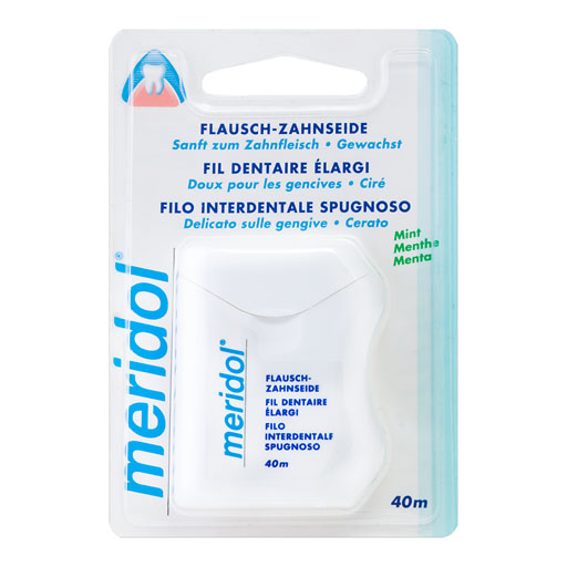 MERIDOL Flausch Zahnseide gewachst 40 m