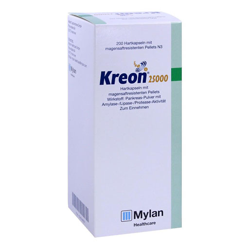 KREON 25.000 Hartkps. m. magensaftr. überz. Pellets* 200 St