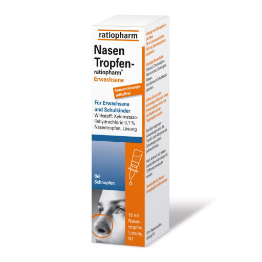 NASENTROPFEN-ratiopharm Erwachs. Konservier. frei* 10 ml