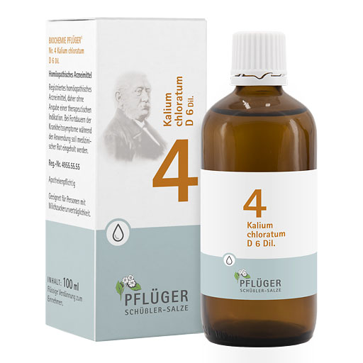 BIOCHEMIE Pflüger 4 Kalium chloratum D 6 Tropfen* 100 ml