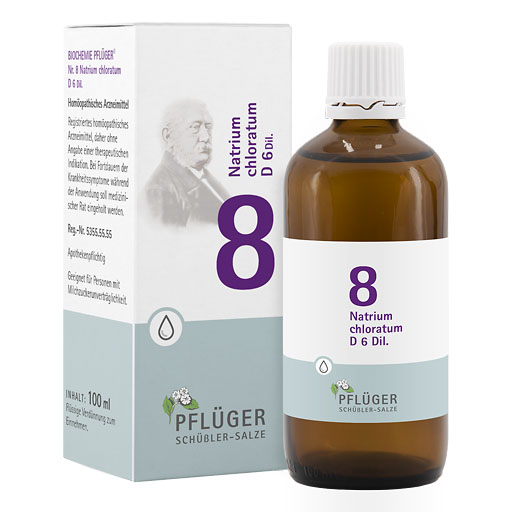 BIOCHEMIE Pflüger 8 Natrium chloratum D 6 Tropfen* 100 ml
