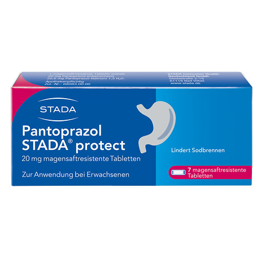 PANTOPRAZOL STADA protect 20 mg magensaftres. Tabl.* 7 St