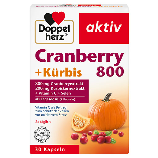 DOPPELHERZ Cranberry+Kürbis Kapseln 30 St  