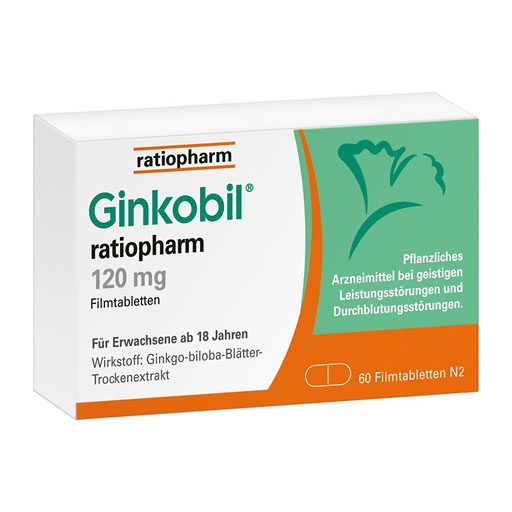 GINKOBIL-ratiopharm 120 mg mit Ginkgo biloba* 60 St