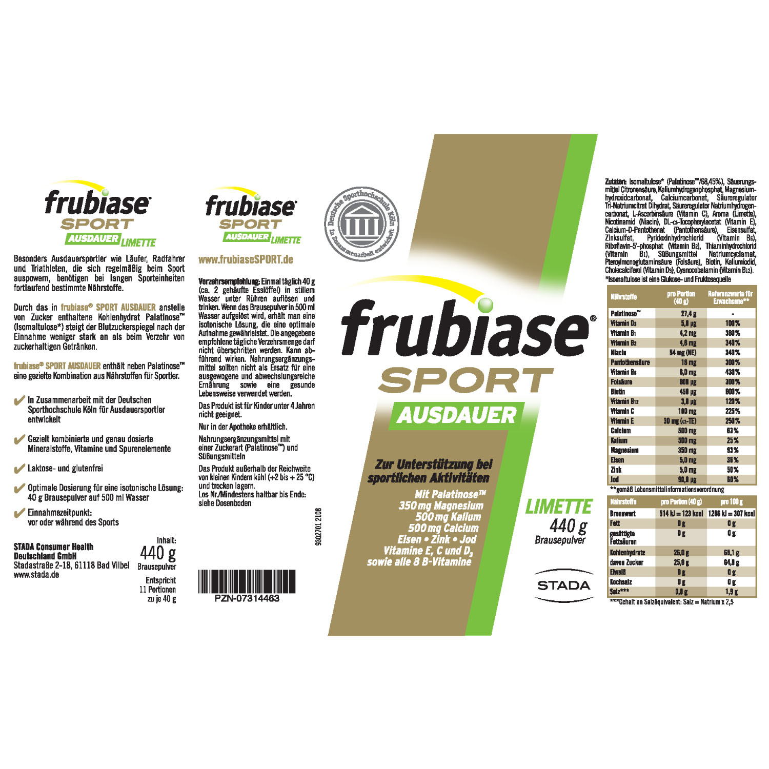 FRUBIASE SPORT Ausdauer Brausepulver