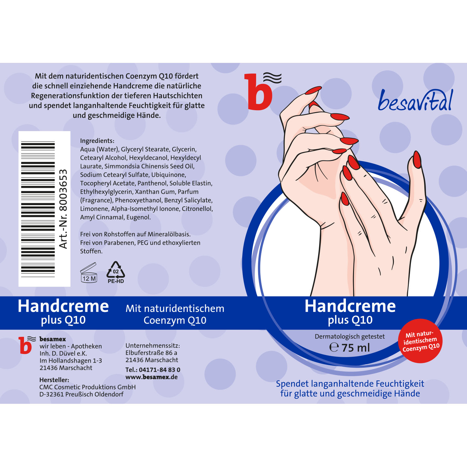 besavital Handcreme plus Q10
