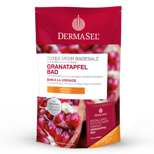 DERMASEL Totes Meer Badesalz+Granatapfel SPA 1 P
