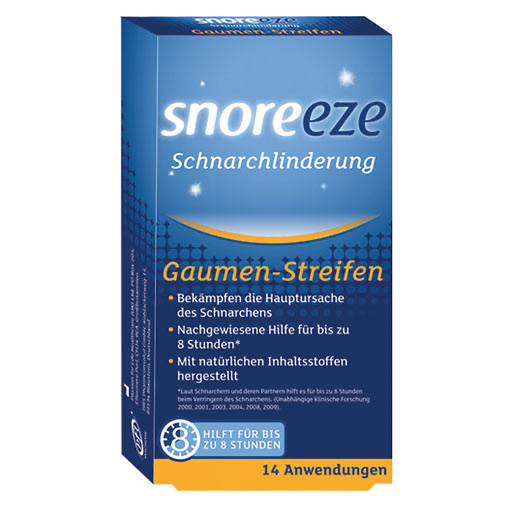 SNOREEZE Schnarchlinderung Gaumenstreifen 14 St