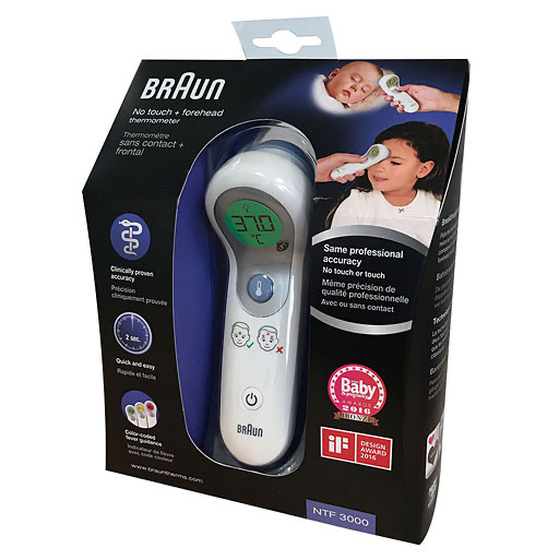 BRAUN NTF3000 no-touch & Stirnthermometer 1 St