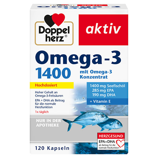 DOPPELHERZ Omega-3 1.400 Kapseln 120 St  