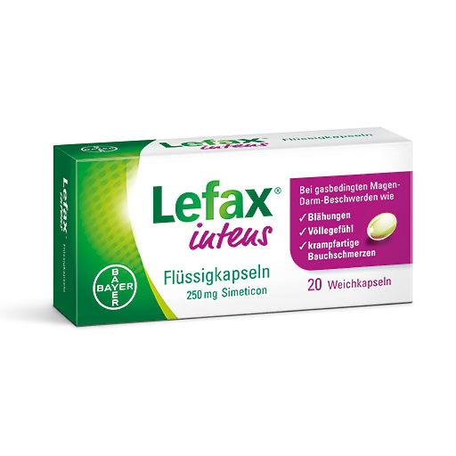 LEFAX intens Flüssigkapseln 250 mg Simeticon 20 St