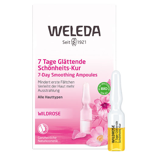 WELEDA Wildrose 7 Tage glättende Schönheits-Kur 7x0,8 ml