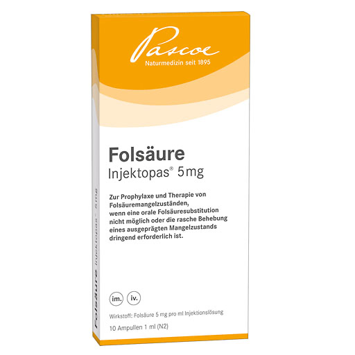FOLSÄURE INJEKTOPAS 5 mg Injektionslösung* 10 St