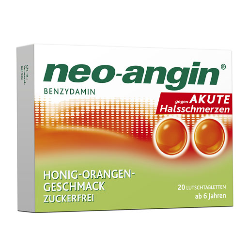 NEO-ANGIN Benzydamin akute Halsschmerz.Honig-Oran.