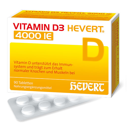 VITAMIN D3 HEVERT 4000 I. E. Tabletten 90 St  
