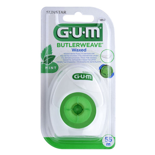 GUM BUTLERWEAVE waxed Zahnseide mint 1 St