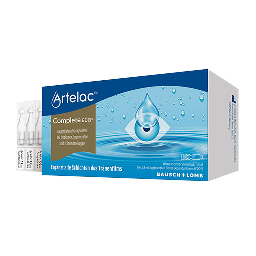 ARTELAC Complete EDO Augentropfen für trockene/tränende Augen 60x0,5 ml