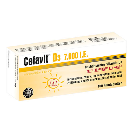 CEFAVIT D3 7.000 I. E. Filmtabletten 100 St  