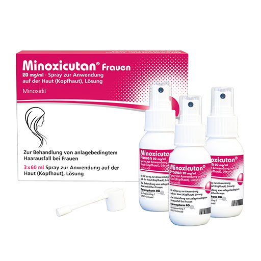 MINOXICUTAN Frauen 20 mg/ml Spray* 3x60 ml