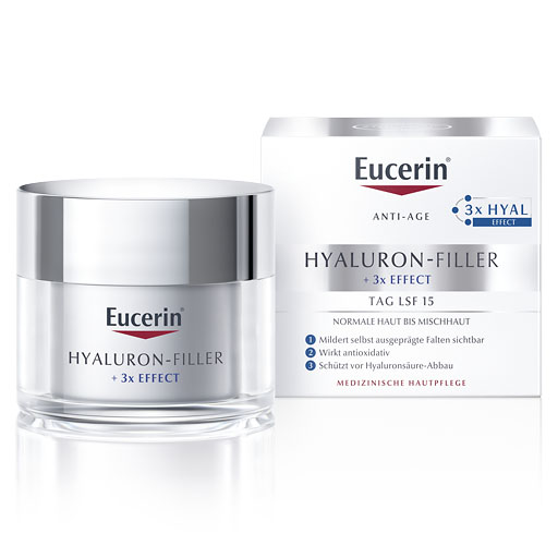 EUCERIN Anti-Age Hyaluron-Filler Tag norm.+Mischh. 50 ml