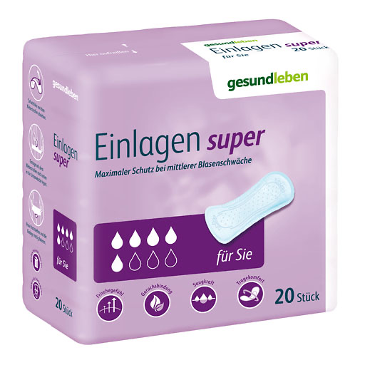 GESUND LEBEN Einlagen super 20 St