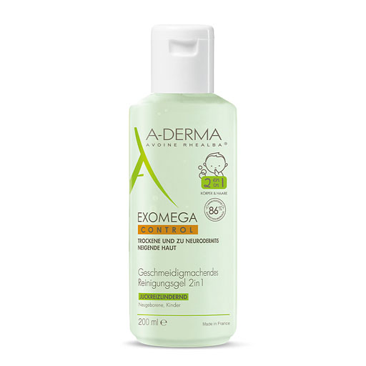 A-DERMA EXOMEGA CONTROL Reinigungsgel 2in1 200 ml