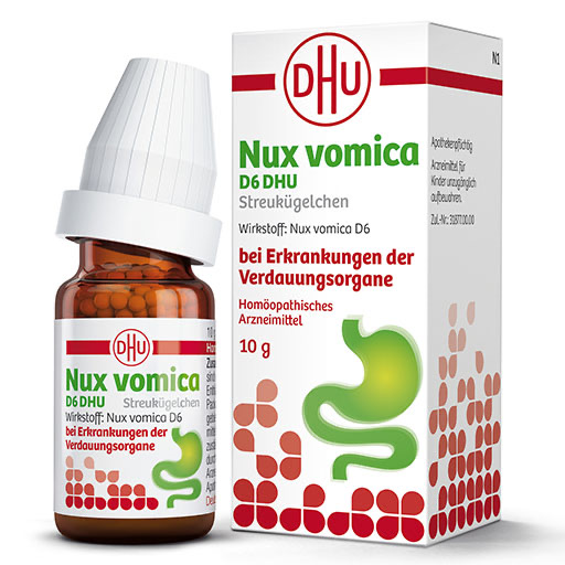 NUX VOMICA D 6 DHU Glob. bei Erkr. d. Verdauungsorg.* 10 g
