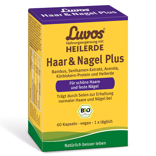 LUVOS Heilerde Bio Haar & Nagel Plus Kapseln 60 St  