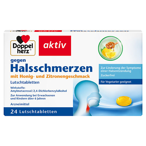 DOPPELHERZ gegen Halsschmerzen Lutschtabletten* 24 St