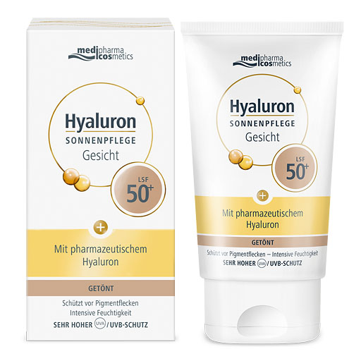 HYALURON SONNENPFLEGE Gesicht Creme LSF 50+ getönt 50 ml
