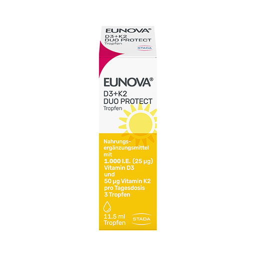 EUNOVA DuoProtect D3+K2 1000 I. E./50 μg Tropfen 11,5 ml