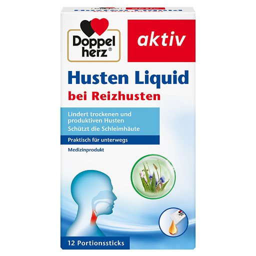 DOPPELHERZ Husten Liquid Sticks 12 St