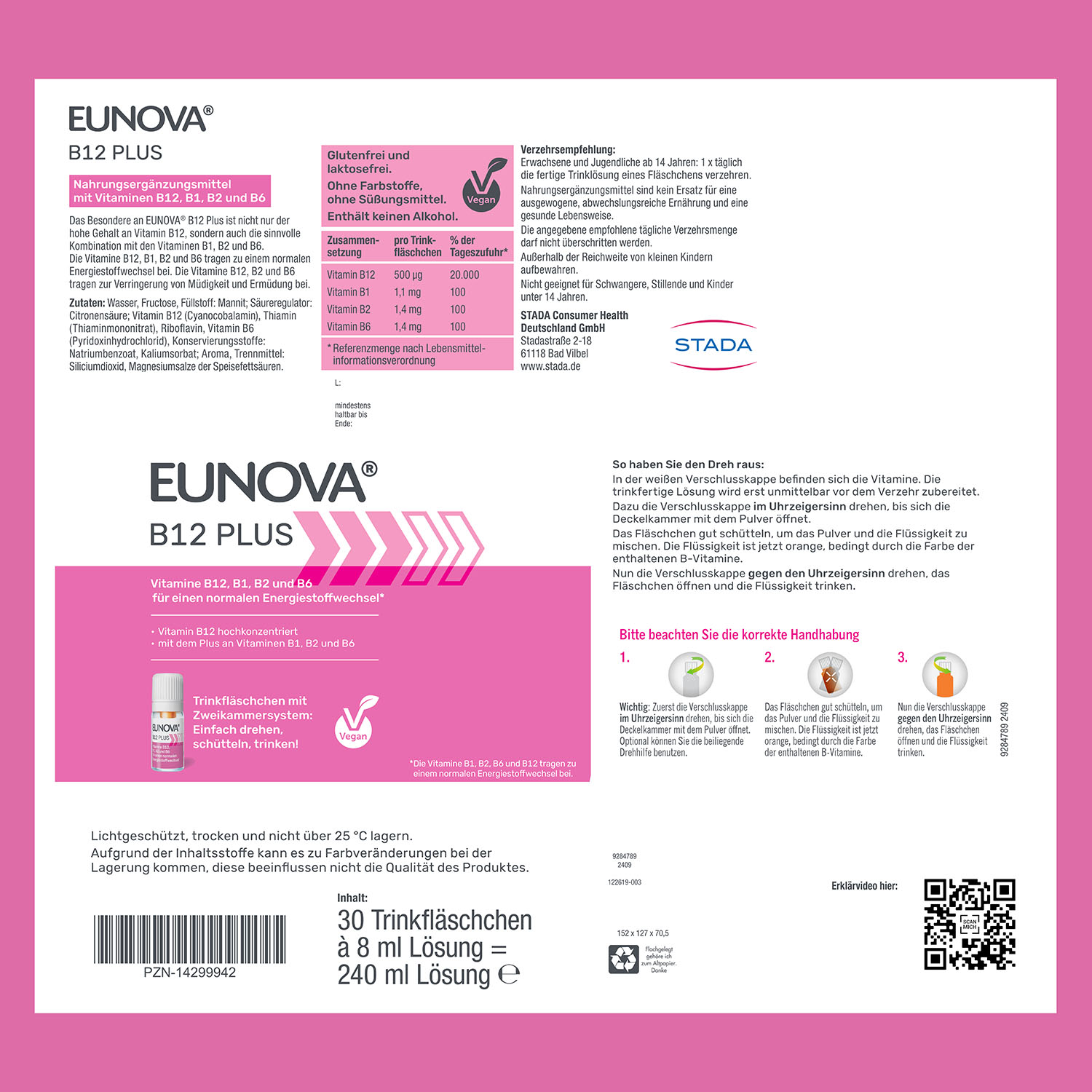 EUNOVA B12 Plus Trinkfläschchen