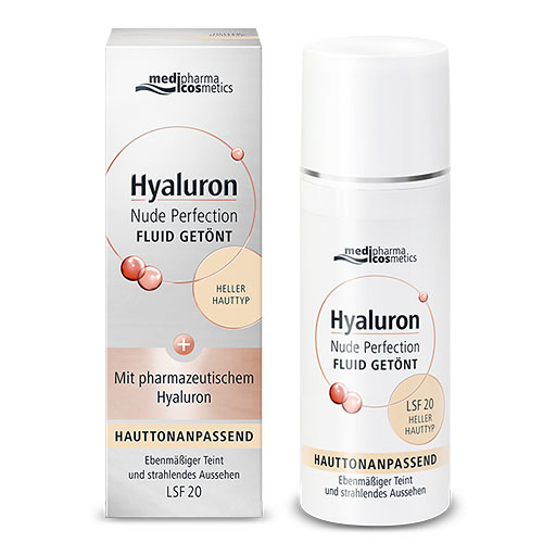 HYALURON NUDE Perfect. Fluid getönt hell. HT LSF 20 50 ml